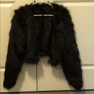 Faux fur jacket